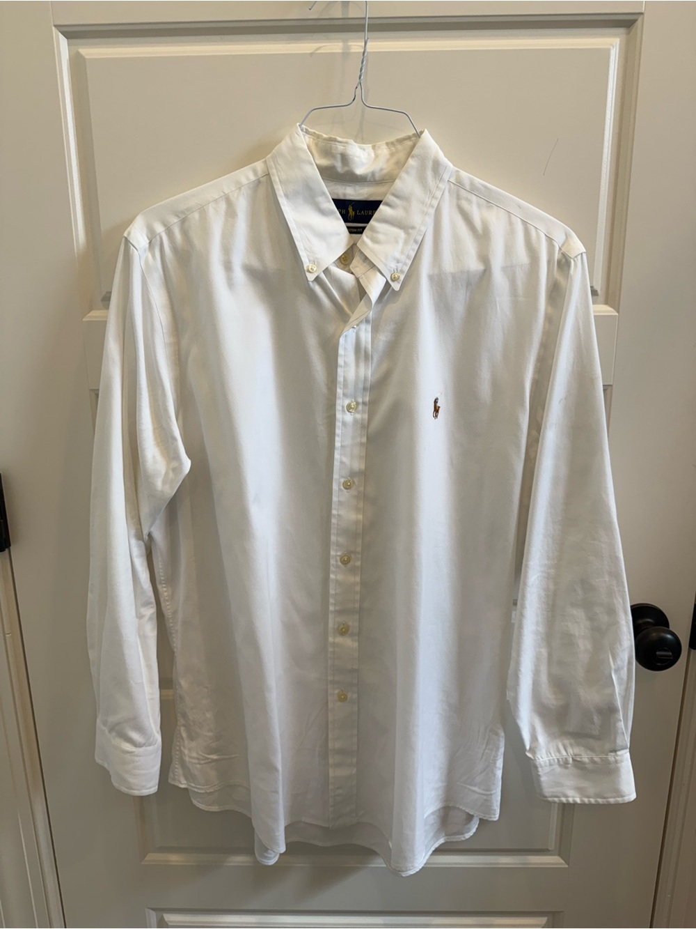 Ralph Lauren Men’s White Button-Down Dress Shirt